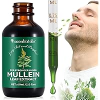 Mullein Leaf Extract for Lungs, Mullein Leaf Extract, Mullein Liquid Drops Cleanse Supplement