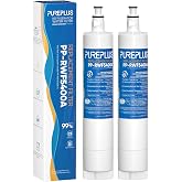 PUREPLUS 847200 Replacement for Fisher &amp; Paykel 47200 Water Filter 2 Pack | Compatible with Fisher &amp; Paykel Refrigerator Model Number Beginning with RF201, RF170, RF178, RF522, RF610, RF135, RF203