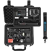 Lekufee Waterproof Hard Case Compatible with Gopro Hero 13/12/11/10/9/8/Media Mod/Gopro Volta/Creator Edition/Action Camera and Accessories(Case Only)