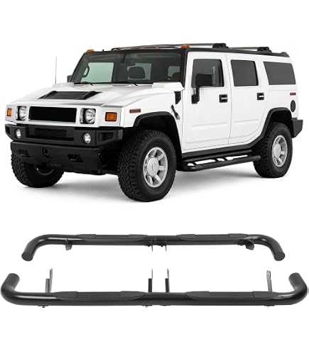 Amazon.com: TAC Side Steps Fit 2003-2010 Hummer H2 / H2 SUT (Fit