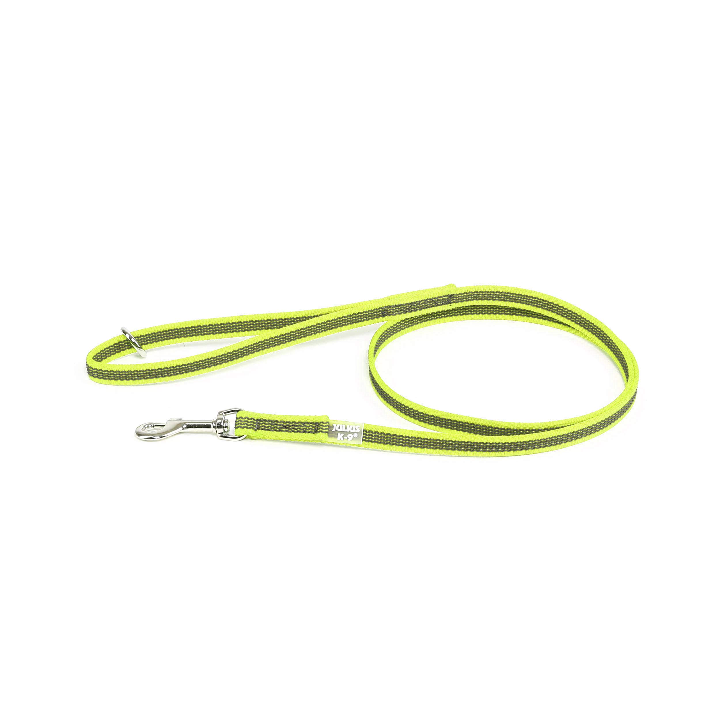 Color & Gray Super-Grip Leash with Handle, and O-Ring, 14 mm x 1,2 m, Neon-Gray