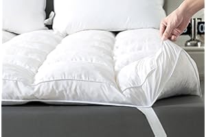 WhatsBedding 3 Inch Memory Foam Mattress Topper Twin Size, Premium Fluffy & Soft Shredded Memory Foam Filled Pillow Top, Anti-Slip Bottom, 4 Anchor Elastic Bands, 75x39 in