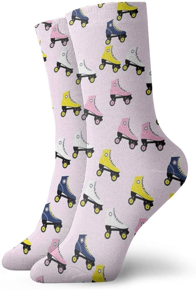 Amazon.com: Anna Angel Cute Retro Roller Skates Socks Classic Sport