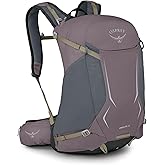 Osprey Hikelite 28L Hiking Backpack, Purple OS | daypack, travel daypack, camping pack, rain cover, wet weather carry, Purple color, OS size