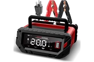 Chargeur de batterie de voiture de 20 A, chargeur automobile intelligent 12 V/24 V, mainteneur de batterie, chargeur à régime
