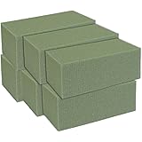 Premium Dry Floral Foam Bricks, Green Styrofoam Foam Blocks, 6 Pack - Great for Artificial Floral Dried Arrangements Decorati