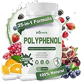 inGreens 25-in-1 Polyphenols Supplement, 2000MG Powerful Antioxidants & Polyphenol for Age Defense, Polyphenol Superfood, Quercetin, Resveratrol, Plant-Based & Energy, Immune Support, 60 Capsules