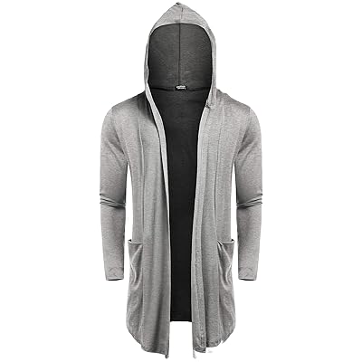 COOFANDY Men's Long Hooded Outwear Sweatshirt Kuwait Ubuy