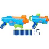 NERF Elite Junior Ultimate Starter Set, 2 Easy Play Blasters, 15 Darts for Kids Outdoor Games, Ages 6 &amp; Up
