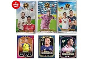 SUPERIOUS Soccer Trading Cards 2025 | 6 Packs - 48 Collectible Cards for Fans Mystery Cards Packs Contain Random Premium Cards in Each Set - Try & Collect Them All - Great Gift!