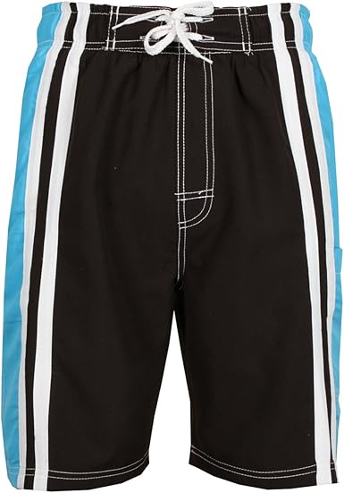 vertical striped swim trunks