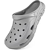 Mens Womens Garden Clogs Shoes with Arch Support, Unisex Adult Classic Slip On Slides Sandals Outdoor Beach Pool Slipper