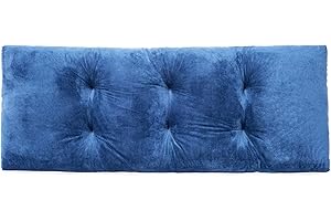 JAMPAYANG Bench Cushion, Non-Slip Tufted Bench Cushions for Swing, Shoe Storage, Window Seat (36"x14", Blue)