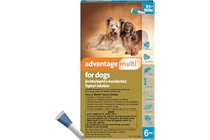 Advantage Multi Topical Solution for Dogs 6 Doses, 9.1-20 lbs (Teal)