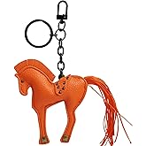Autumnwell Horse Keychain, Hanging Charm Accessory for Purse, Bag and Backpacks Pony Key Chain