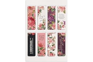 Morjor 8 Pcs Magnetic Bible Verse Bookmarks with Envelope, Bible Bookmarks for Women and Men, Inspirational Christian Bookmarks, Christian Gift, Love & Care II