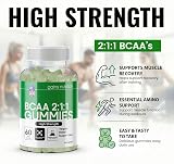 Gains Nutrition GN BCAA Gummies 60 ct 1000mg 2:1:1 Vegan Apple view 8