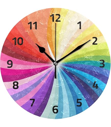 Color Wheel Designs Clock