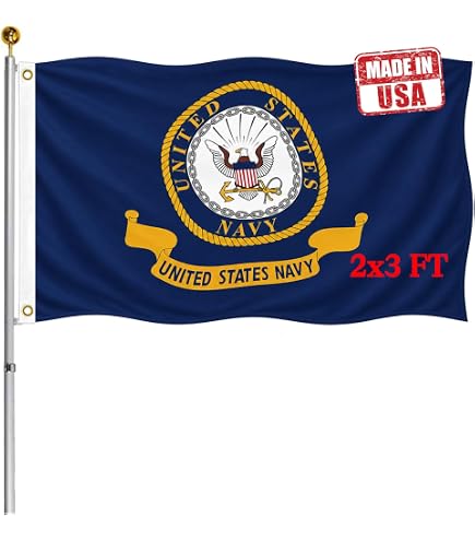 Amazon.com : Mosprovie Navy Flag 2x3 Outdoor Double Sided Heavy