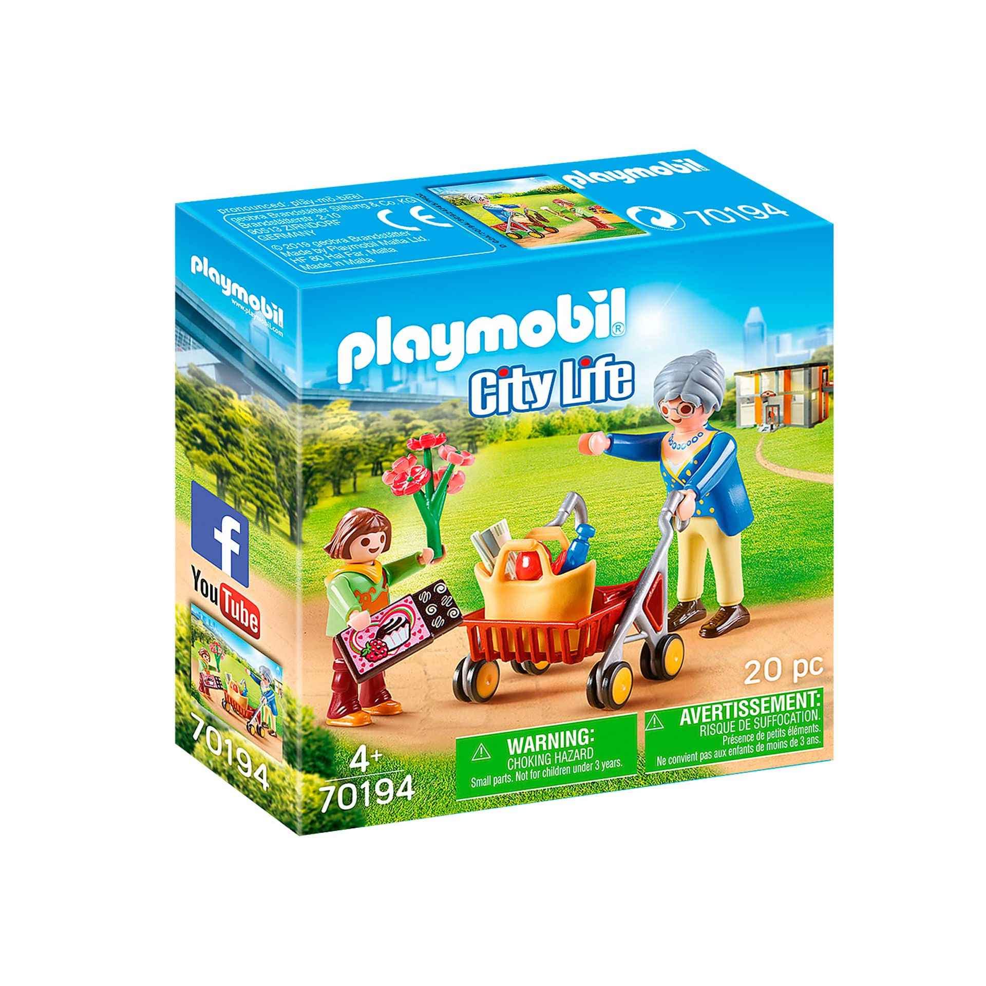 Playmobil 70194 Grandma with Rollator 4 Years +