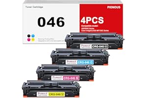 046 Toner Cartridge (4-Pack) Replacement for Canon 046 CRG-046 046H Compatible with Color imageCLASS MF733Cdw MF731Cdw MF735C
