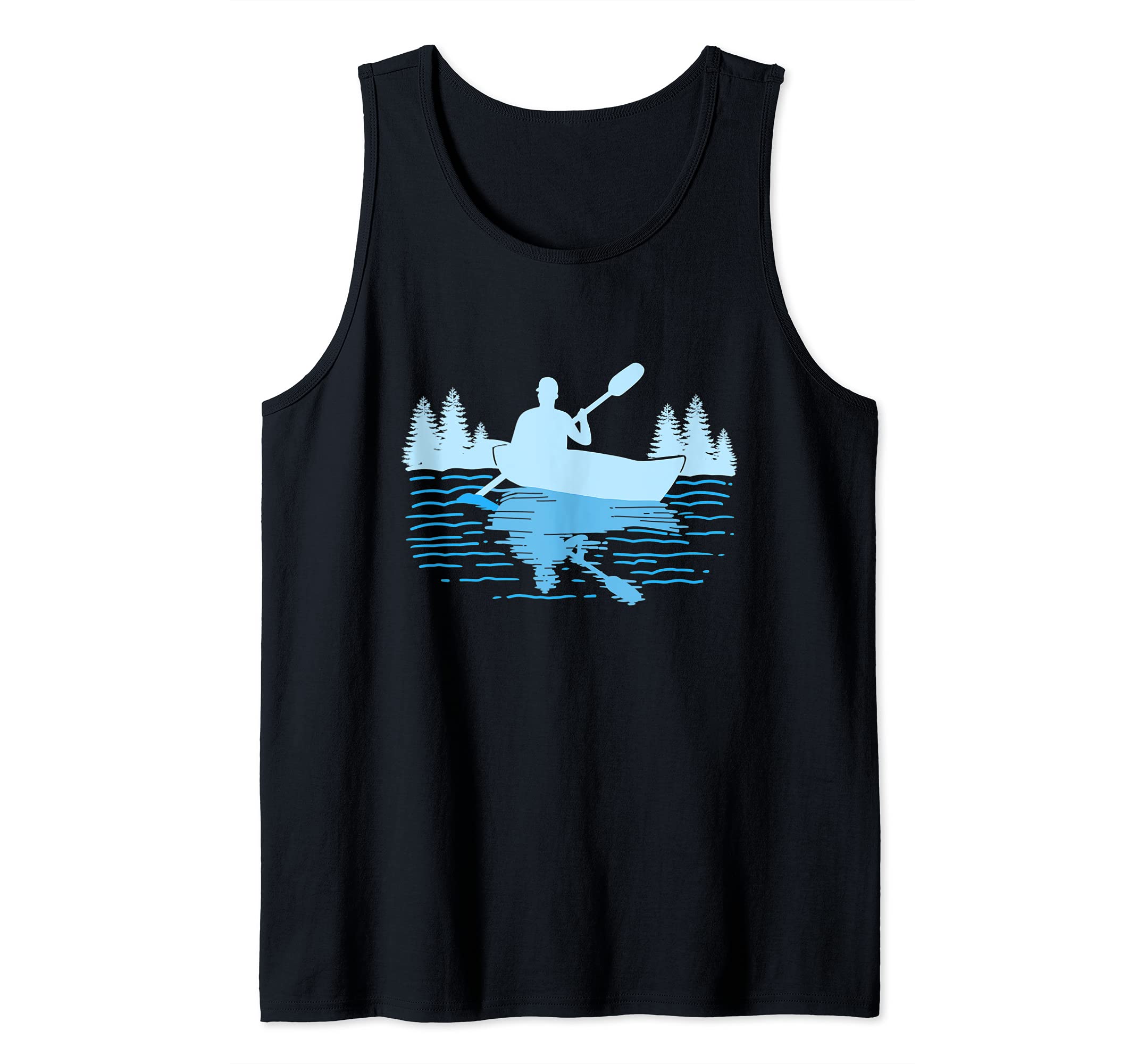 Kayaking Gift River And Lake Kayak Tank Top