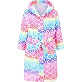 CHILDRENSTAR Girls Robe Kids Bathrobes Plush Soft Fleece Pajamas Sleepwear