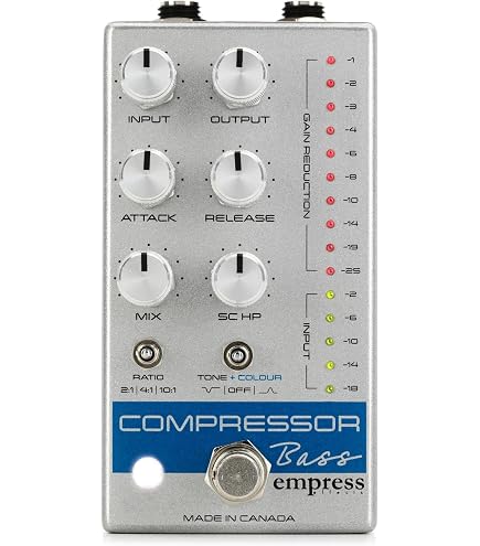 Amazon.com: Empress Bass Compressor Effects Pedal, Silver, CPBS