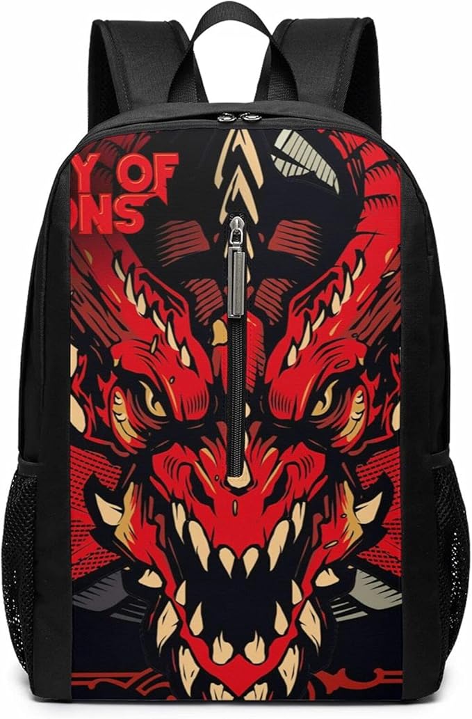 Dungeons And Dragons Backpack Durable Laptops Backpack Basics Classic