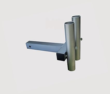 trailer hitch fishing pole holder