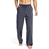 Pudolla Men's Tall Sweatpants 32"/34"/36" Long Inseam Cotton Yoga Pants Athletic Lounge Casual Pants for Men with Pockets