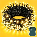 Dalugo 3M 30 LED Warm White Battery Fairy Lights IP65 Timer Green Wire view 1