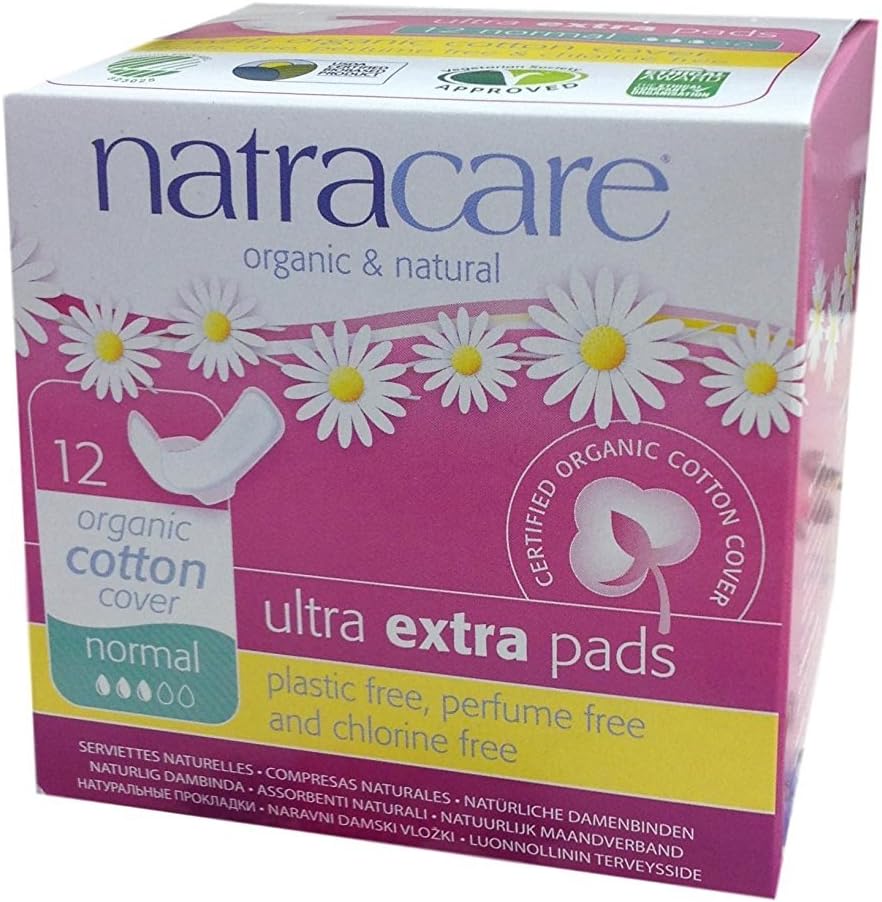 (3 Pack) Natracare Ultra Extra Pads Regular with Organic Cotton 36 Pads