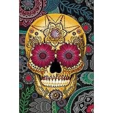 Tree-Free Greetings EcoNotes 12 Count Sugar Skull Paisley All Occasion Notecard Set with Envelopes, 4 x 6 Inches (FS56287)