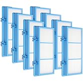 DerBlue 8pcs Replacement Filters Compatible with Holmes AER1 Type Total Air Filter,for 30AT and 242-NUC,Total Air Filter Replacement Filters for 30AT