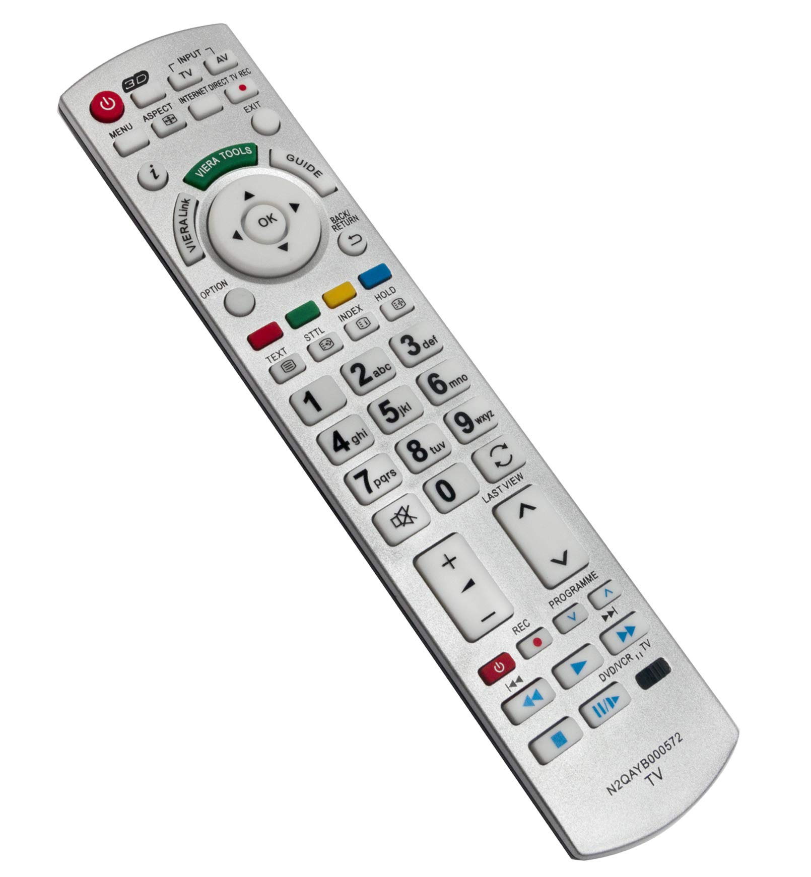 ALLIMITY N2QAYB000572 Remote Control Replace fit for Panasonic Viera TV TX-L32ETF52 TX-L32ETS51 TX-P46ST33E TX-P50GT30B TX-P50GT30Y TX-P42GT30B TX-P42GTF32 TX-P42UT30B TX-P42UT30J TX-P50UT30Y