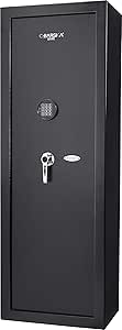 BARSKA AX13328 Digital Keypad 14 Position Rifle Security Safe 7.87 Cubic Ft, Black
