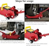 Youyijia 2 Tonne Low Profile Hydraulic Trolley Jack 135-320mm Floor Car Jack view 3