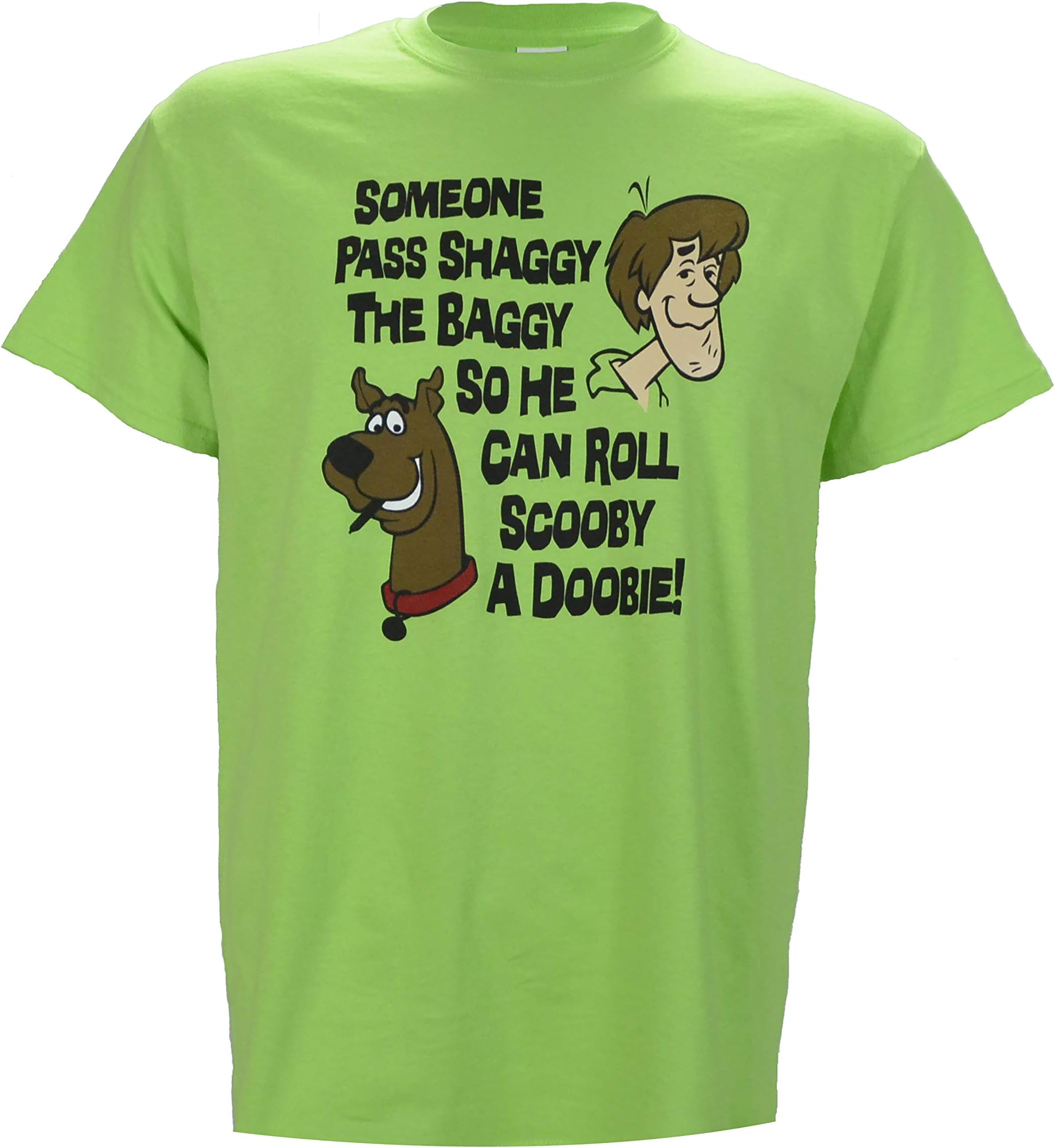 Someone Pass Shaggy The Baggy so He Can Roll Scooby a Doobie on Green Shirt