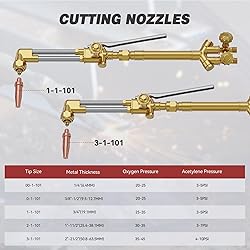 ARCCAPTAIN Oxy Acetylene Cutting Torch, Heavy Duty
