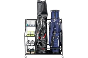Mythinglogic Golf Storage Garage Organizer, Golf Bag Organizer, Golf Rack, Golf Equipment Storage, Golf Organizer for Garage
