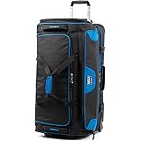 Travelpro Bold Drop Bottom Wheeled Rolling Duffel Bag, Blue/Black, 30-Inch