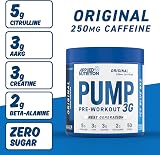 Applied Nutrition Pump 3G Pre Workout ICY Blue Raz 375g 25 Servings view 3