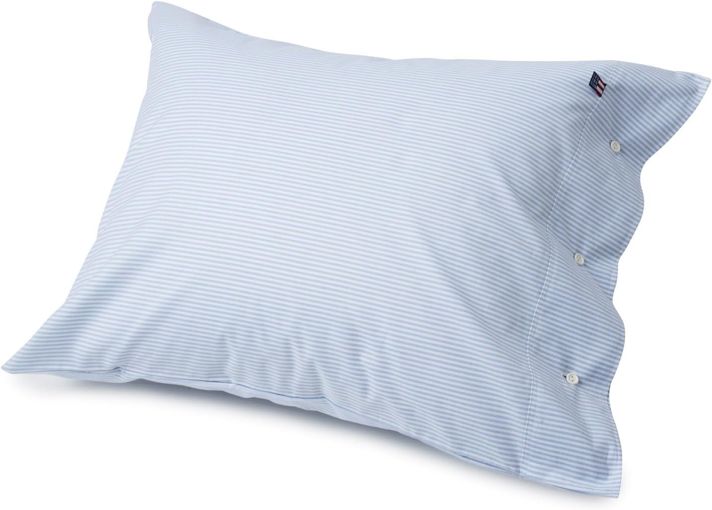 Lexington Icons Pin Point Standard Pillowcase, Blue/White