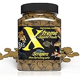 Xtreme Scrapers 14mm Wafers - Pleco, Catfish &amp; Loach Food (9oz) | For plecos, catfish and loaches; fast-sinking 14mm spirulina wafers for bottom-feeding fish - USA Farm Grown