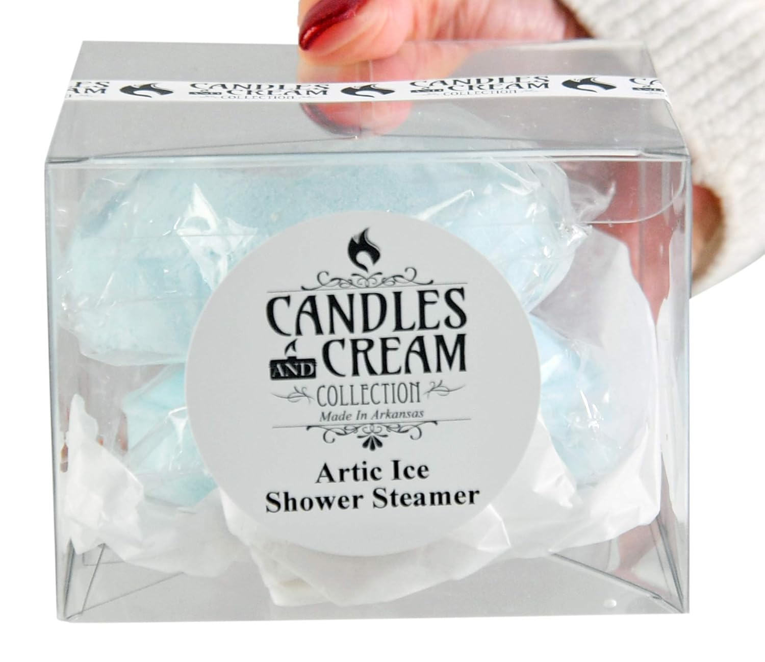 Candles and Cream Arctic Ice Shower Steamer-Aromatherapy & Stress Relief, Restore & Soothe Body-Set of 2 : Beauty