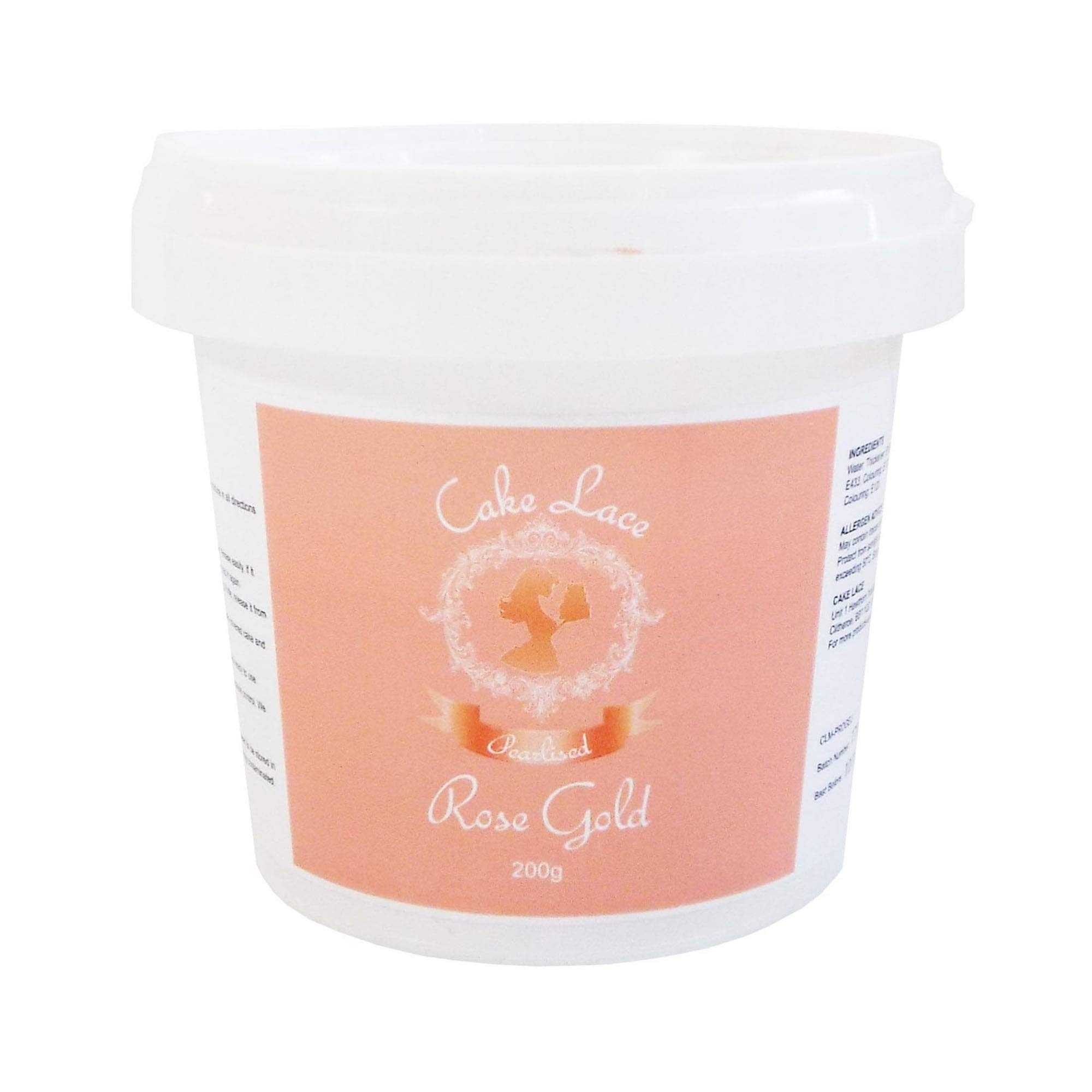 Cake Lace Rose Gold Pearlised Pre-Mixed 200g