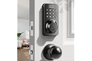 Ulecoce Keyless Entry Door Lock Deadbolt with Handle Set, Door Locks for Front Door, Keypad Door Lock with Handle, Smart Fron