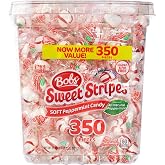Sweet Stripes Soft Peppermint Candy, 350 Count, 61.73 Ounces (New Version)