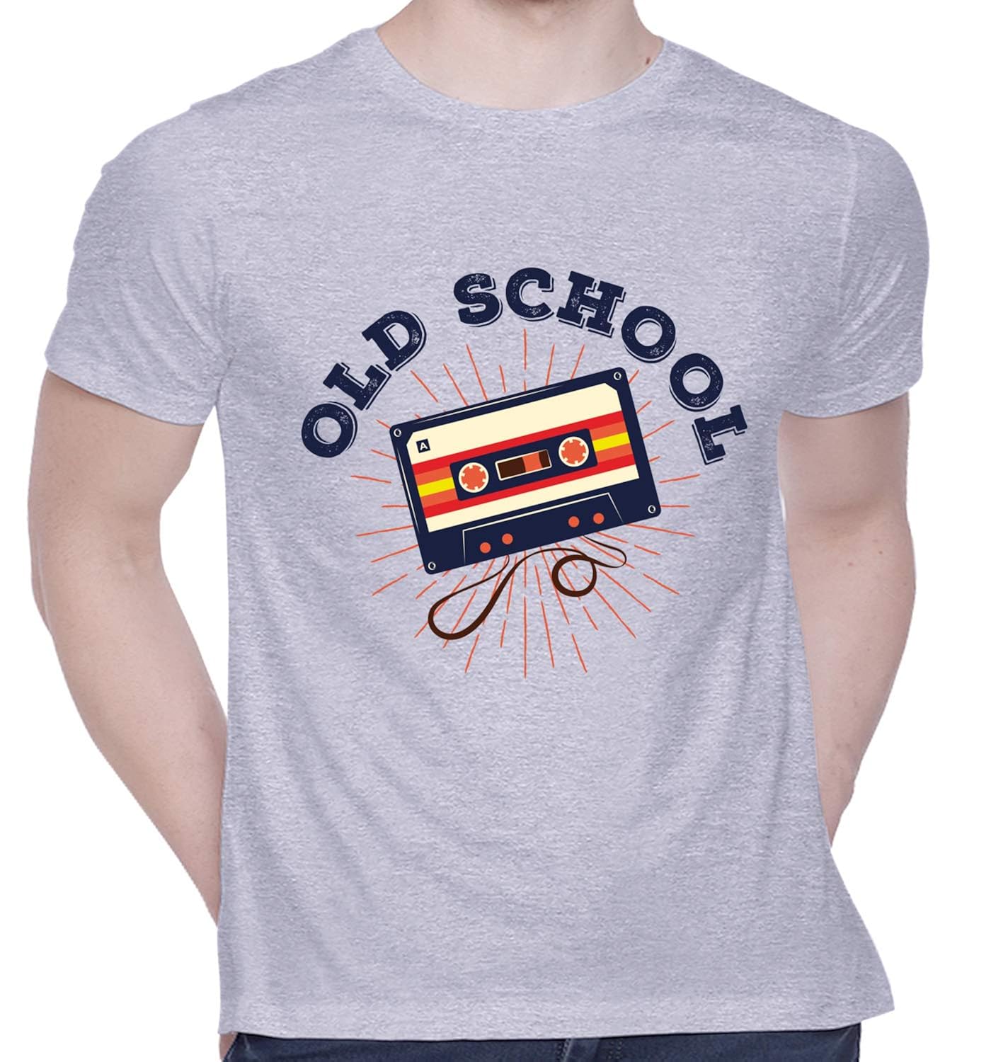 CreativiT Graphic Printed TShirt for Unisex Old School Tshirt Casual